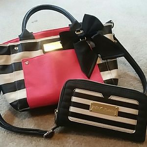 Betsey Johnson purse and wallet